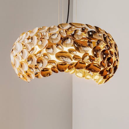Schuller Valencia Narisa LED hanglamp Ø 46 cm roségoud/bruin