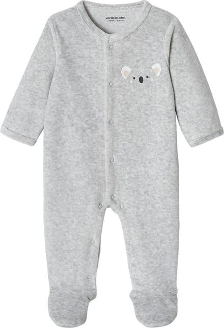 Vertbaudet Fluwelen koala slaappakje baby