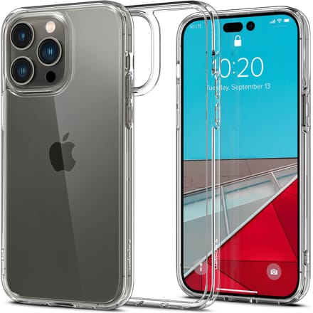 Spigen Ultra Hybrid Backcover voor de Apple iPhone 14 Pro - Crystal Clear