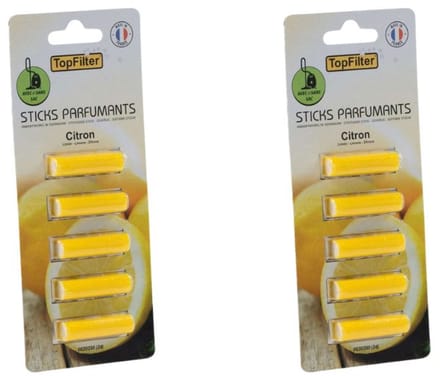 Set van 10 geursticks voor stofzuiger met citroengeur TopFilter