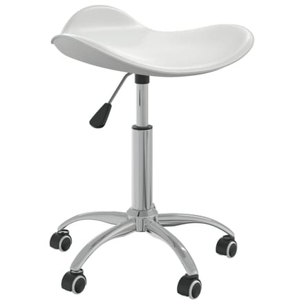 vidaXL - Salonkruk - kunstleer - wit