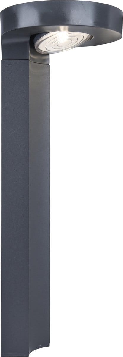 LUTEC Diso - LED sokkellamp voor buiten met sensor - Solar - Grijs