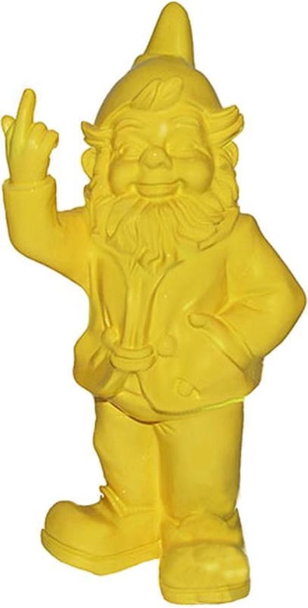 Grappige kabouter 30 cm geel | GerichteKeuze