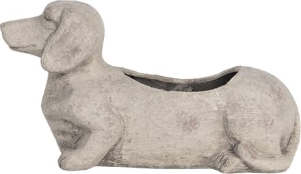 Clayre & Eef Bloempot 24x9x13 cm Grijs Steen