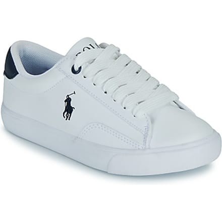 Polo Ralph Lauren Theron Iv Sneakers - Leren Sneaker - Wit - Maat 39