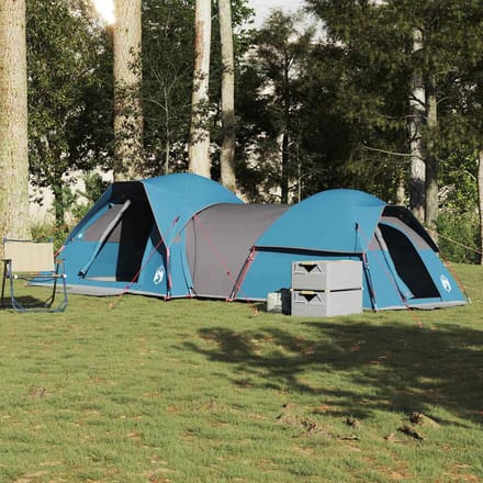 Tente de Camping, 5 Personnes, Bleue, Imperméable