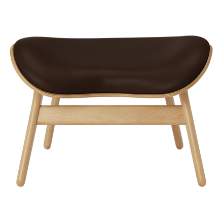UMAGE A Conversation Piece Ottoman - eiken - Leder Hope brown