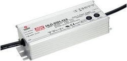 Mean Well HLG-60H-24A LED-driver, LED-transformator Constante spanning, Constante stroomsterkte 60 W 2.5 A 24 V/DC PFC-