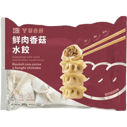 Yuan knoedels met vers vlees en paddenstoelen 600 g