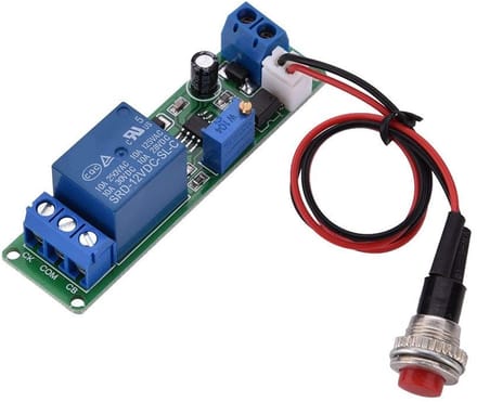 Golden crown - Dc 12V tijdschakelrelais - instelbare vertraging - 10A