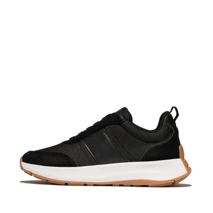 FitFlop F-mode flow suede-mix flatform sneakers
