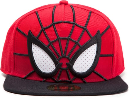 Marvel SpiderMan - 3D Mesh Eyes Snapback Pet - Rood/Zwart