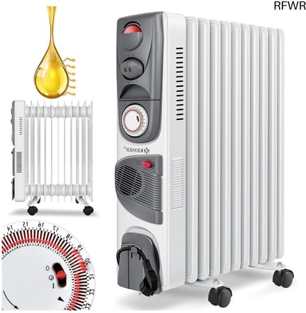 Olieradiator met Thermostaat - Elektrische Kachel - Heaters - Comfort