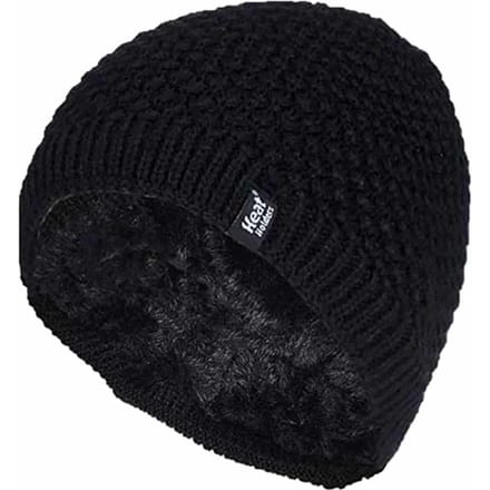 Heat Holders - Gebreide warme thermo muts voor dames - Zwart