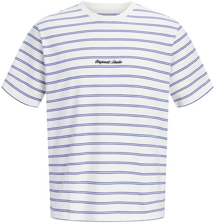 JACK&JONES - JORNORREBRO STRIPE TEE SS CN JNR - Jongens - T-shirts