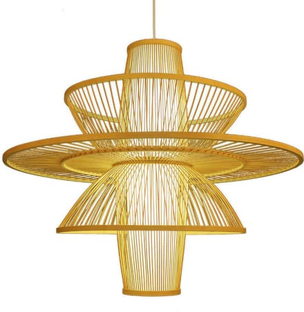 Fine Asianliving Bamboe Hanglamp Naturel Nina D50xH35cm