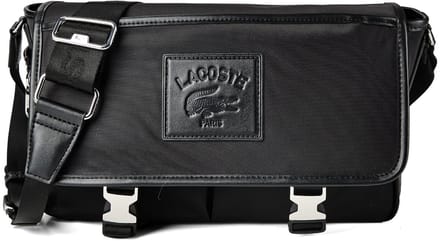 LACOSTE schoudertas Lacoste Classics Messenger Bag Noir zwart