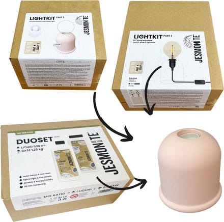 Jesmonite AC100 Light Kit Compleet Lamp Cilinder