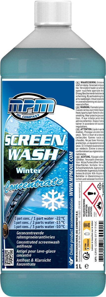 1 Liter Winter ruitensproeier vloeistof concentraat