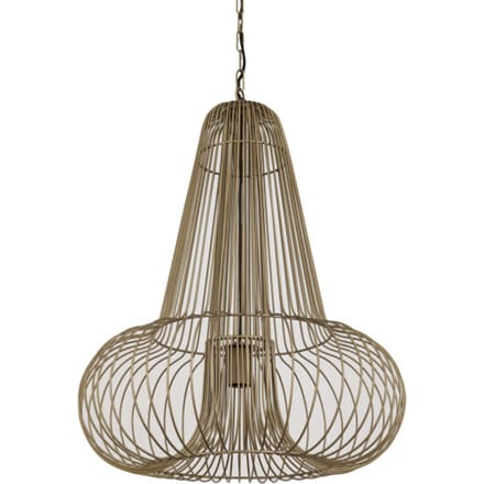 PTMD - Hanglamp Aluesi - Bruin - 55x55x65cm