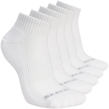Skechers 5-pack Unisex 1/2 Terry Qtr Crew, Unisex witte Sokken 39-42 white