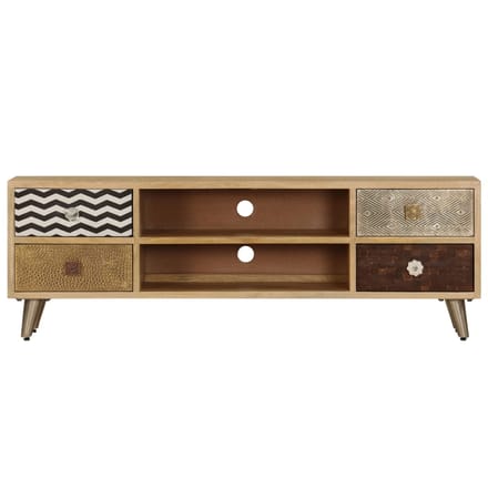 vidaXL - Tv-meubel - 120x30x40 - cm - massief - mangohout