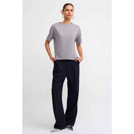Dames Katoenen Crew Neck T-Shirt