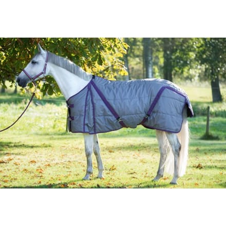 Kerbl Paardendeken Indoor - Grijs/paars - 135 cm