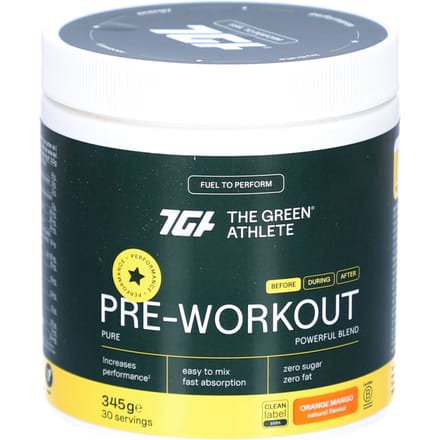 The Green Athlete Pre Workout 345 Poeder