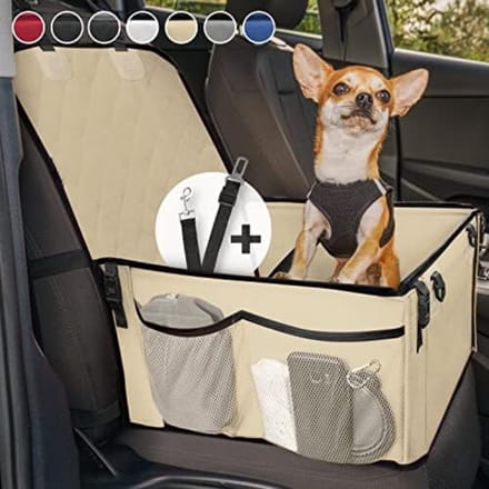 Hondenmand Auto Achterbank - Automand Hond - Beige