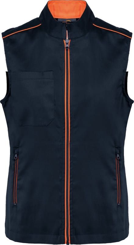 WK. Designed To Work Damesgilet Day To Day WK6149 - Navy / Fluorescent Orange - M