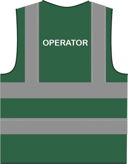 Operator hesje RWS donkergroen