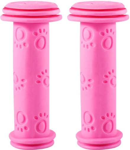 Rieba® Handvatten Kinderfiets 100mm - Fiets - Step - Binnen diameter 22mm - Kinderen - Rubber - Antislip - Roze