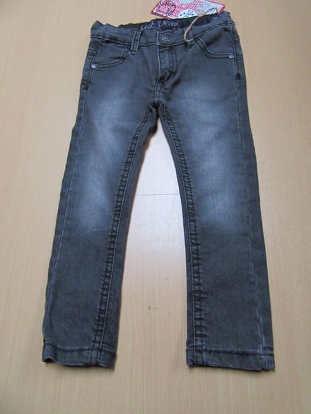 Dirkje - Lange broek -Denim zwart - Meisje - 3 jaar 98