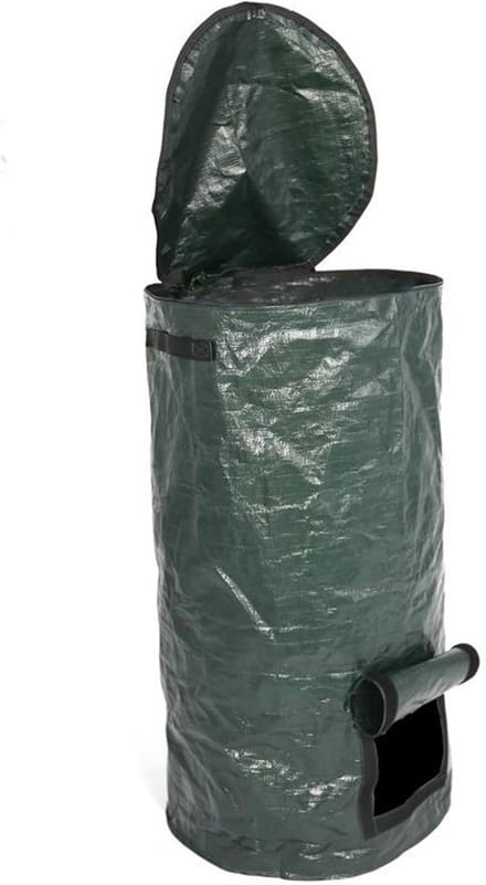 Afvalbak Compost - Keukencontainer Bak - Voedselresten Verwerken - Cilindrische Vorm - 1 Liter - Groen