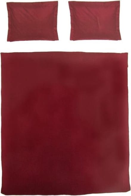 Brighton Uni Dekbedovertrek - Litsjumeaux - 240x200/220 cm - Aubergine