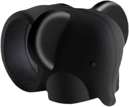 Deurstopper - Deur buffer - Beschermt muren - Zelfklevend siliconen - 6.5 x 6.5 cm - Zwart