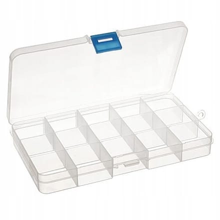 Kunststof Kralen Organizer 100x174mm - 15 Vakjes