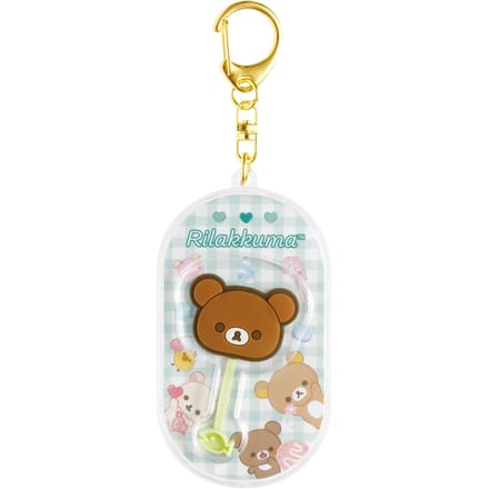 Rilakkuma Chocolate Style Bag Charm Chairoikoguma - 80×44×7mm