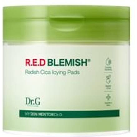Dr.G R.E.D Blemish Radis Cica Icing Pad Pads Visage Hydratants Rafraîchissants 60 Feuilles (190ml) green