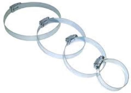 Benson 4-delige set slangklemmen - Jumbo afmetingen - Bandbreedte 14 mm
