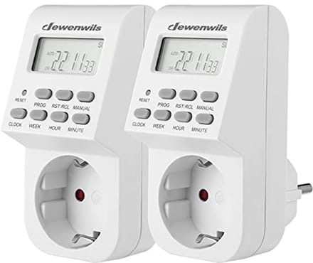Digitale Timer Stopcontact met 20 Programmeerbare Instellingen en LCD Display voor Huishoudelijke Apparaten