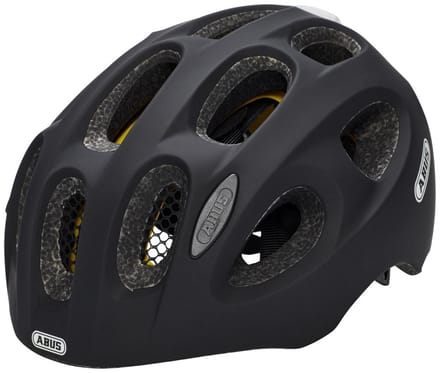ABUS Youn-I MIPS Fietshelm Kinderen, zwart Hoofdomtrek S | 48-54cm