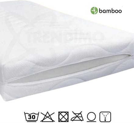 80x200 Matrashoes Basic Met 3zijdige Rits - Anti Allergie - Dikte 20 cm