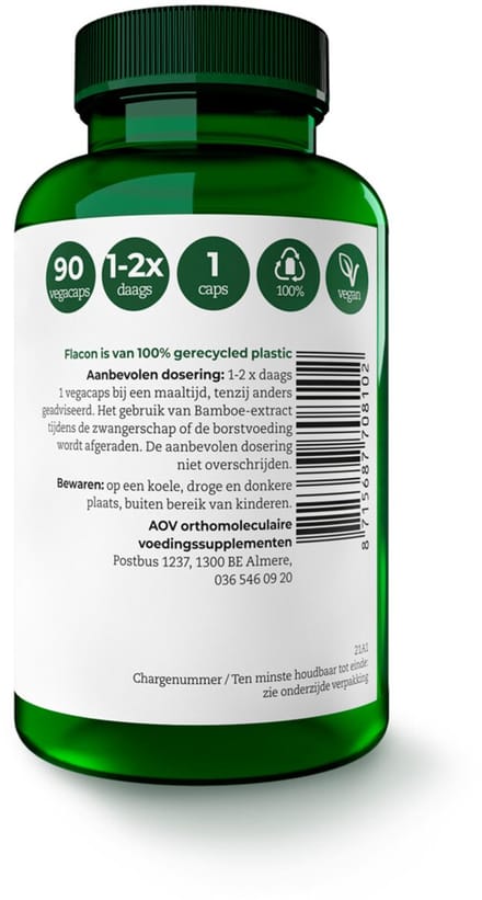 AOV - 810 Bamboe-extract - 2 x 90 vegacapsules - Voordeelverpakking