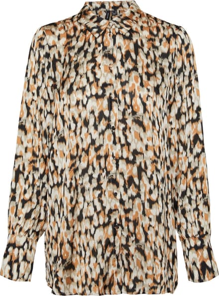 Vero Oda Ea Elia L/s Shirt Birch | Maat: M