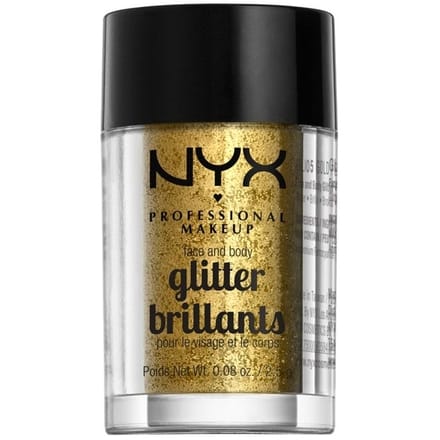 NYX Professional Make-Up Face &amp; Body Glitter Brilliants Gold 2,5 g