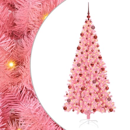 vidaXL - Kerstboom - Roze - 180 - cm - PVC