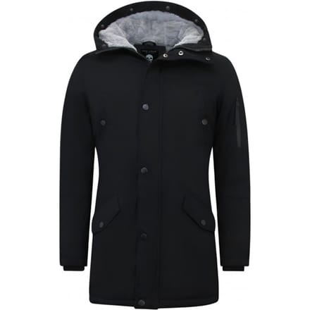 Zwarte Winterjas Heren - 7105