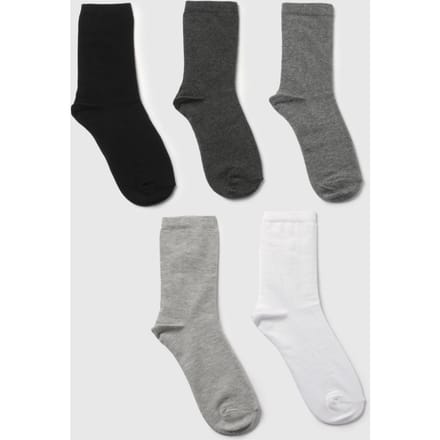 boohoo Dames Monochroom sportsokken 5-pack | Grijs
